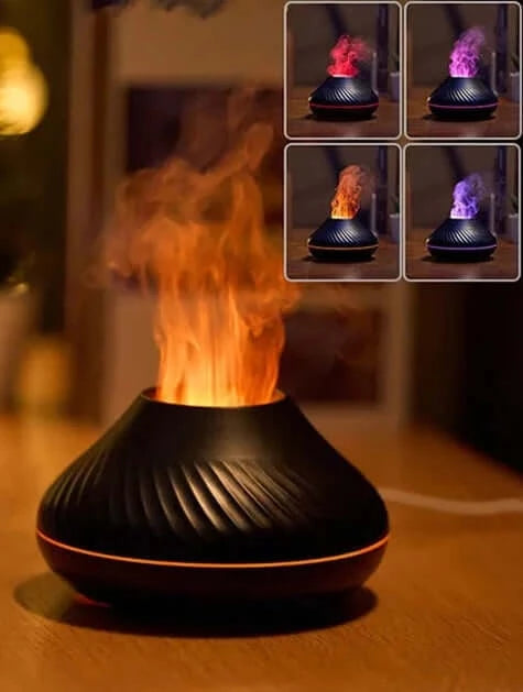 Aroma Diffuser: Elevate Your Senses with the 130ml USB Portable Air Humidifier and Color Flame Night Light econXpress