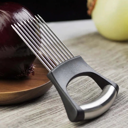 Effortless Food Slicing with this Multifunctional Tomato and Onion Slicer Assistant econXpress