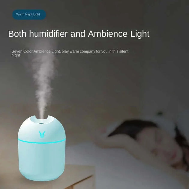 Mini Humidifier and Aromatherapy Aromafuse 250ML Diffuser with Romantic Lighting for Home and Car econXpress