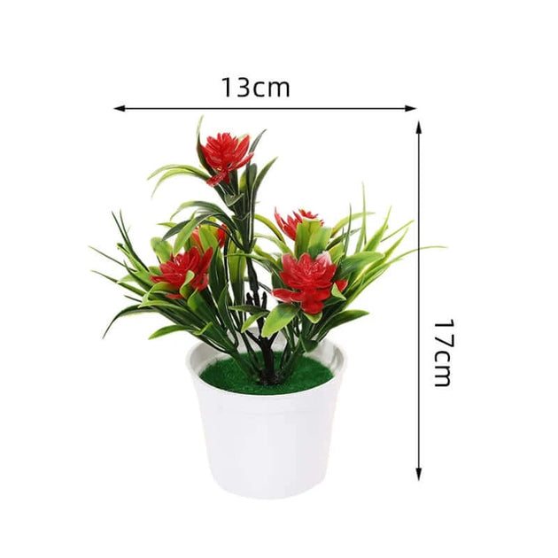 Vibrant Blooms: Artificial Potted Lotus Collection econXpress
